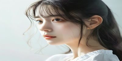 小早川怜子自然光写真特写，柔和光线勾勒面部轮廓，眼神深邃而温柔，日系美学典范